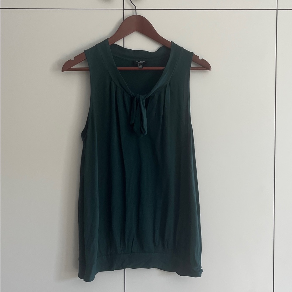 Talbots Forest Green Knit Top - M